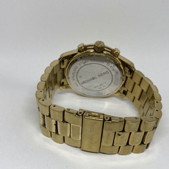 Michael Kors Runway MK8077 Women Stainless Steel Analog Dial Quartz Watch JK450 - Picture 10 of 12